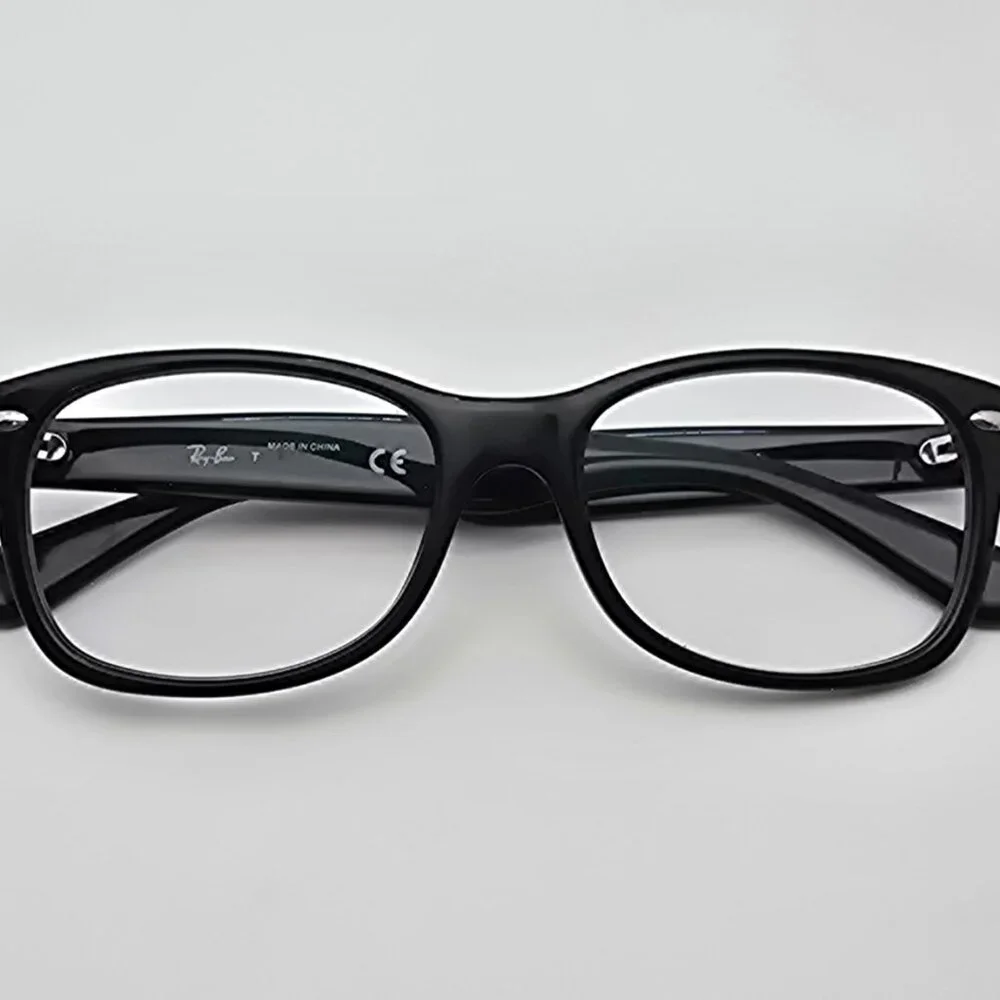 Ray-Ban RB1528 3542 New Wayfarer Junior Polished Black Kid Eyeglasses Frame 48mm